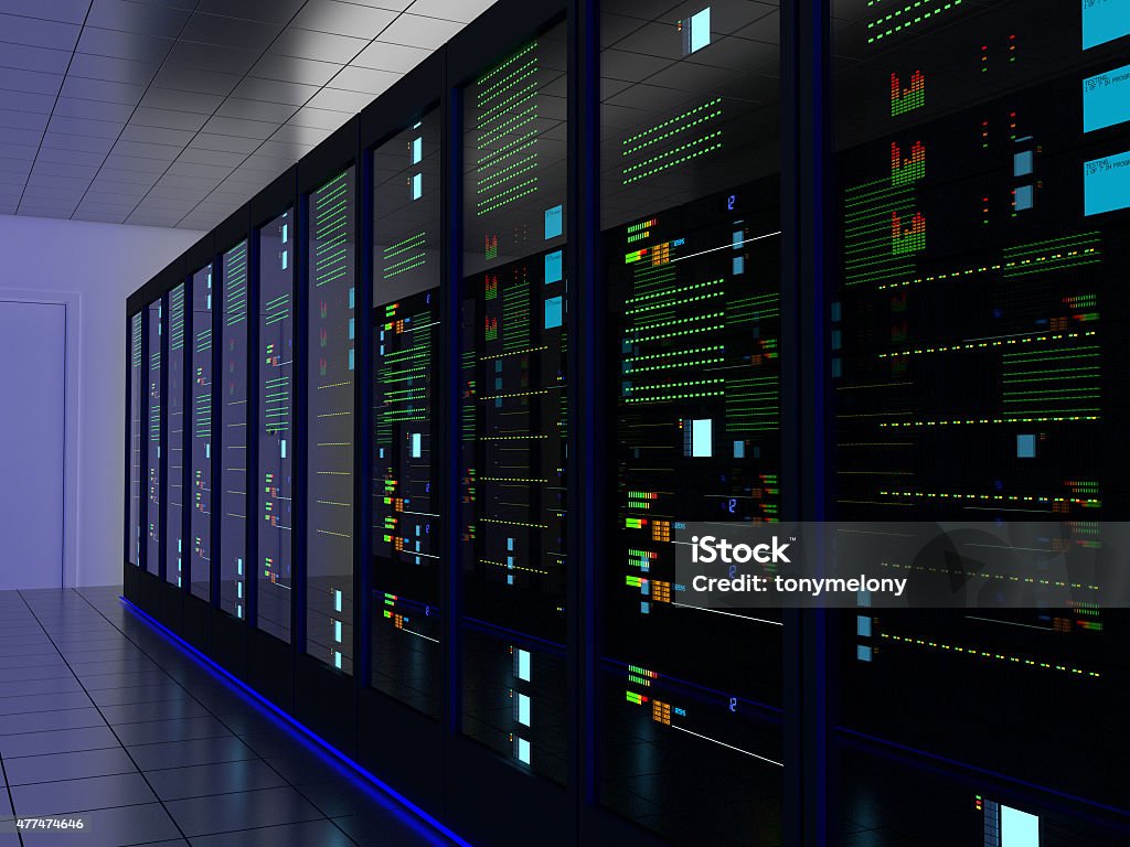Sql Server Room Server Room Stock Photo - Download Image Now - Server Room, Network ...