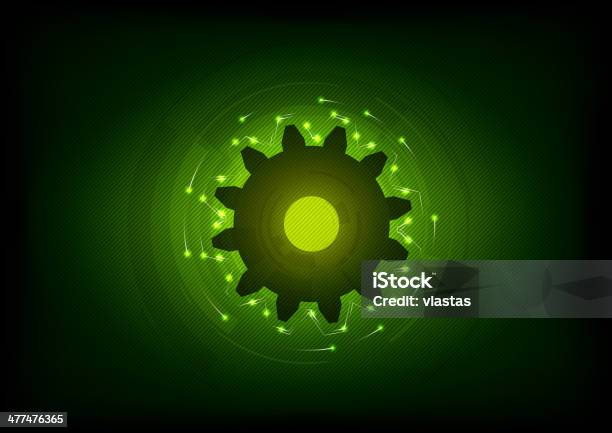 Verde Cogwheel - Arte vetorial de stock e mais imagens de Abstrato - Abstrato, Acessibilidade, Claro