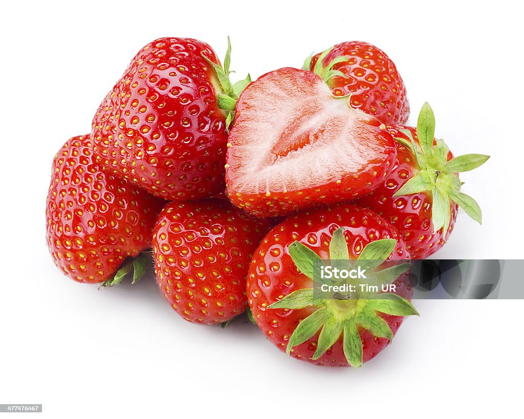 Strawberry heap isolated on white Strawberry Stock Photo