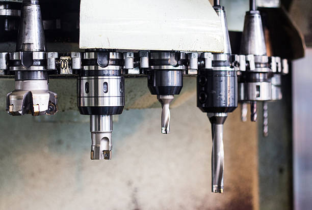 detalles de herramientas de máquinas cnc - machine tool fotografías e imágenes de stock