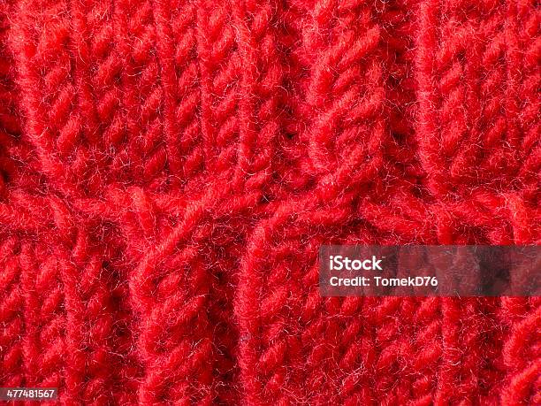 Red Stockfoto und mehr Bilder von Pullover - Pullover, Rot, Extreme Nahaufnahme