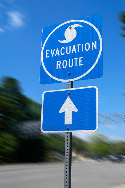 istock Hurricane Evacuation Road Sign 477482228