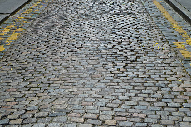 istock Old Victorian Cobblestone Manchester Street 477482230
