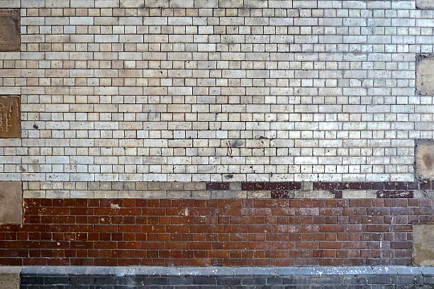 istock Exterior tiled wall grunge background 477482250