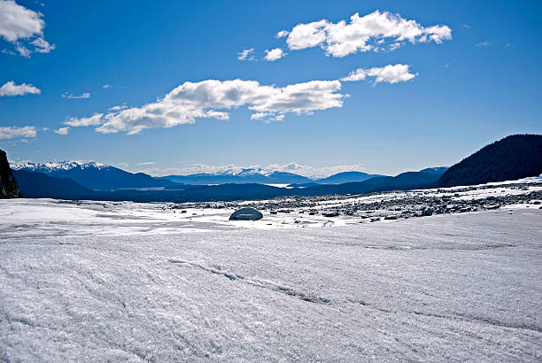 Mendenhall Glacier Mendenhall Glacier is a glacier located in Mendenhall Valley, about 12 miles  from downtown Juneau in the southeast area of the U.S. state of Alaska. alaska us state stock pictures, royalty-free photos & images