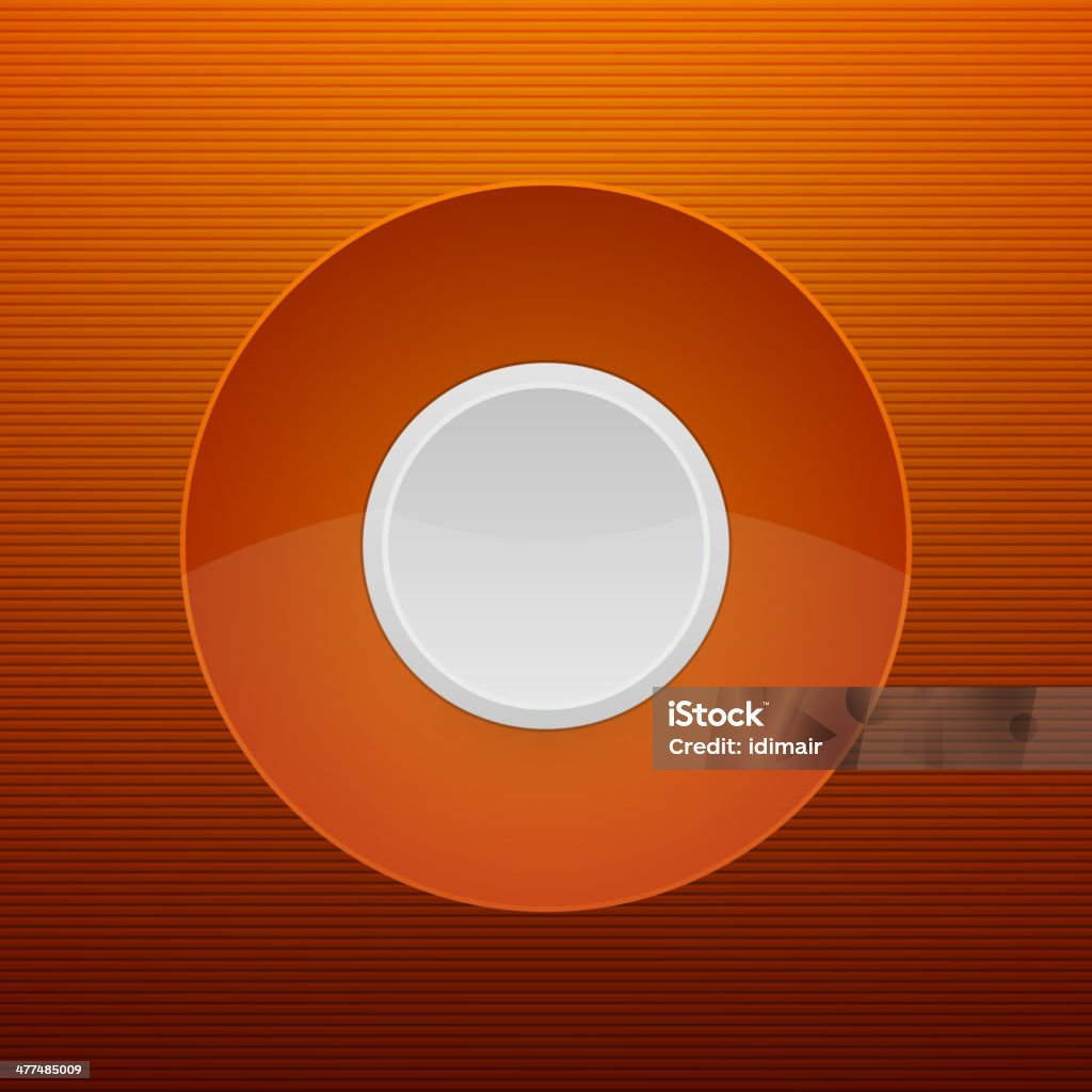 Button Orange Color Background Abstract White Button On Orange Background Vector Stock Illustration ...