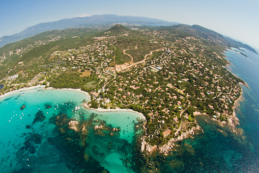 Landmark beach in Corsica