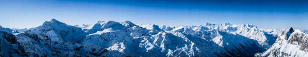 alpes en suiza, vista panorámica - eiger switzerland mountain sport fotografías e imágenes de stock