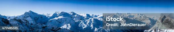 Foto de Alpes Na Suíça Panorama e mais fotos de stock de Montanha - Montanha, Alpes europeus, Azul