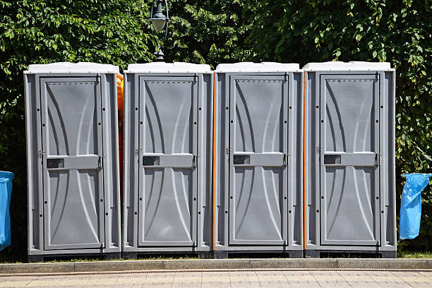 istock Portable toilets on the street 477485578