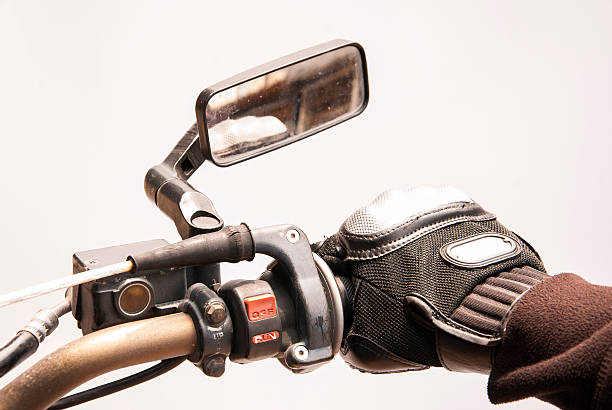 istock Biker hand rests on the steering wheel motorcycle 477486558
