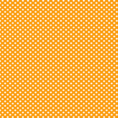 Orange background with white polka dots pattern