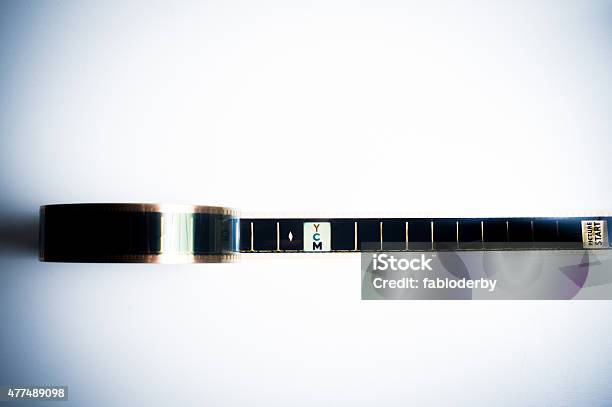35 Mm Movie Filmstrip With Ymc Frame Stock Photo - Download Image Now - 2015, CMYK, Camera Film