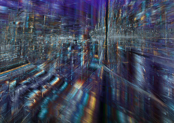 istock Fractal city, modern fractal design 477489388