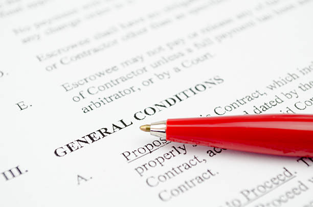 General conditions General conditions with red pen condition stock pictures, royalty-free photos & images