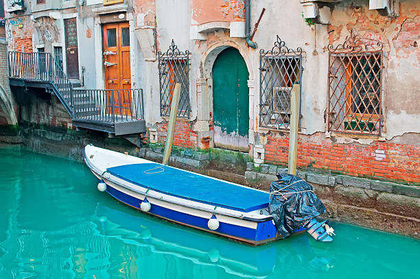 istock boat in the canal 477492009