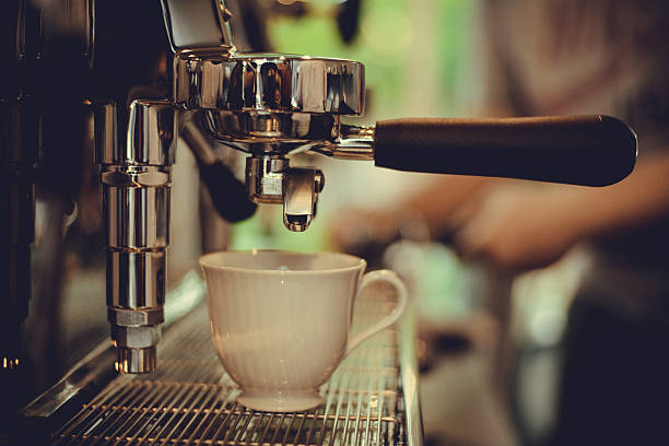 istock coffe manchine Professional coffee The coffee Drinks containing 477492056