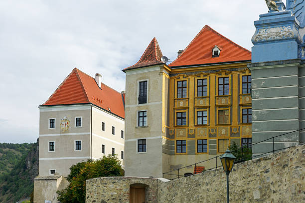 istock traditional old houses at durstein austria 477492135