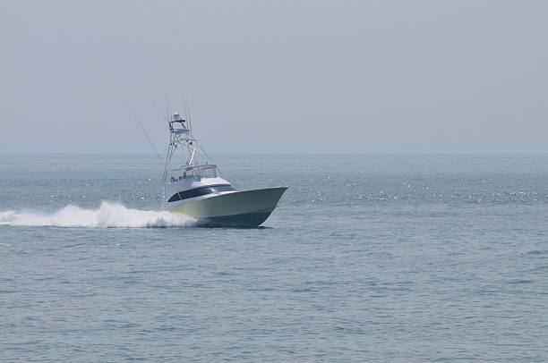 istock Luxury Cabin Cruiser Coing In From Sea 477492316