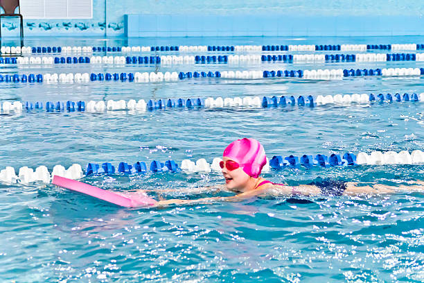 istock Cute girl in swimming pool 477492506