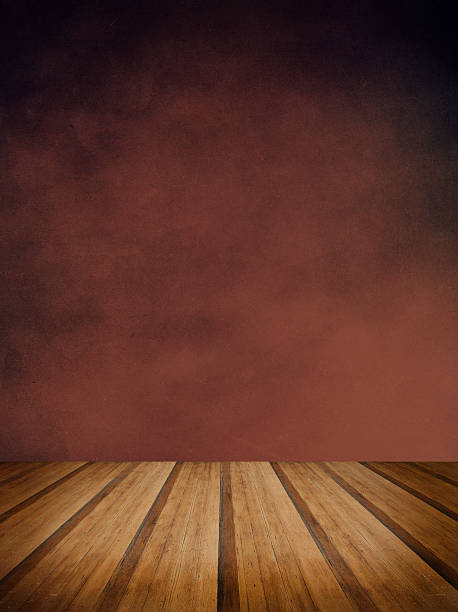 istock Retro grunge texture background with wooden floor platform foreg 477496780