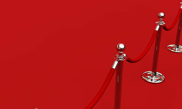 VIP red carpet VIP red carpet and rope barrier against a red background first class photos stock pictures, royalty-free photos & images