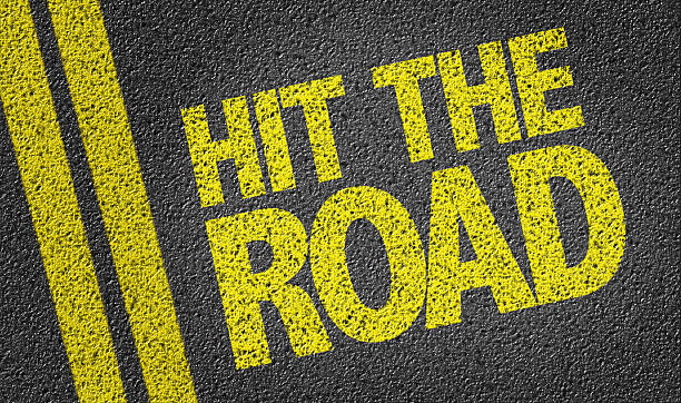 Hit the Road written on the road Hit the Road written on the road hit the road stock pictures, royalty-free photos & images