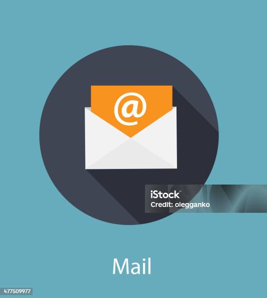 Caixa De Correio Conceito De Ilustração Vetorial Plana De Email - Arte vetorial de stock e mais imagens de E-mail