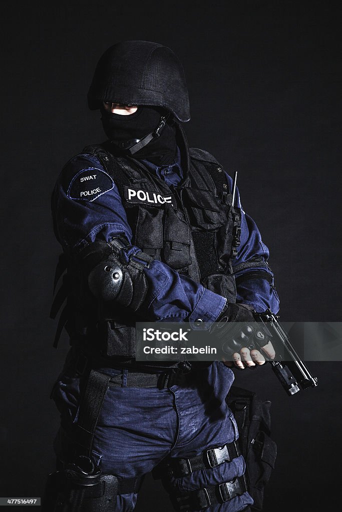SWAT директор - Стоковые фото Бунтарство роялти-фри