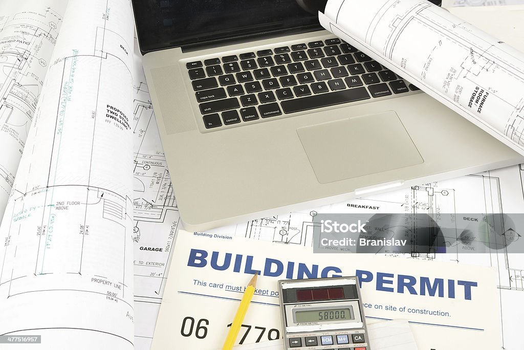 blueprints - Foto de stock de Arquitectura libre de derechos