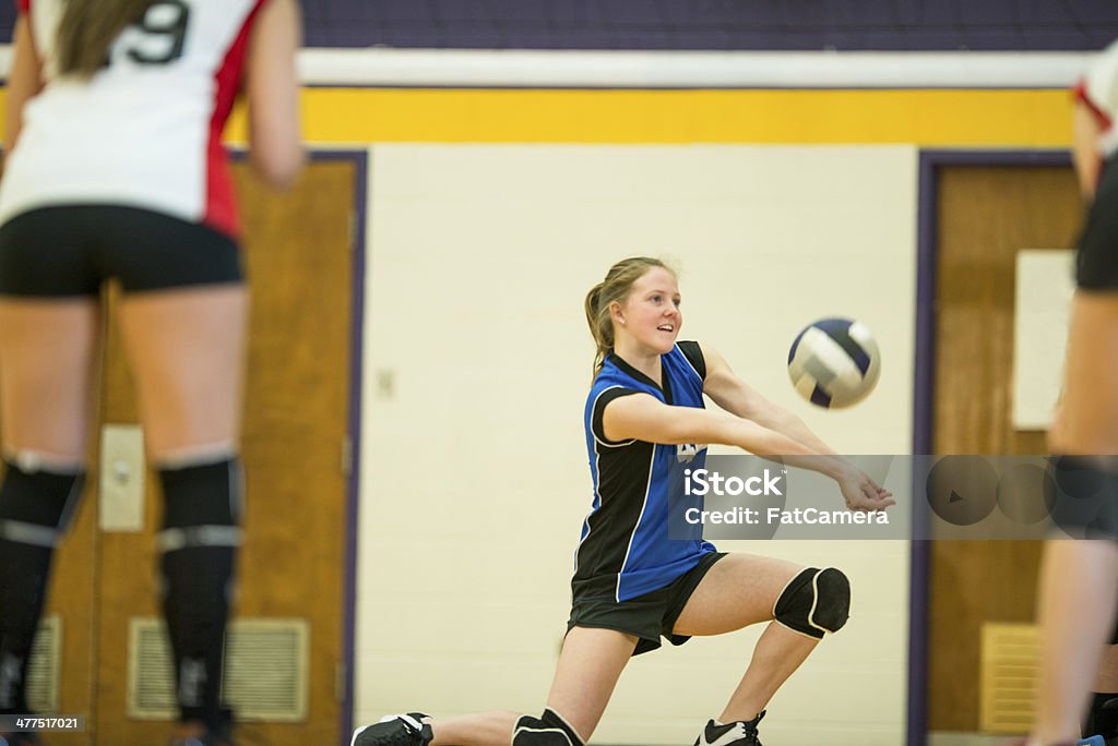 Varsity Voleibol - Royalty-free Meninas Adolescentes Foto de stock