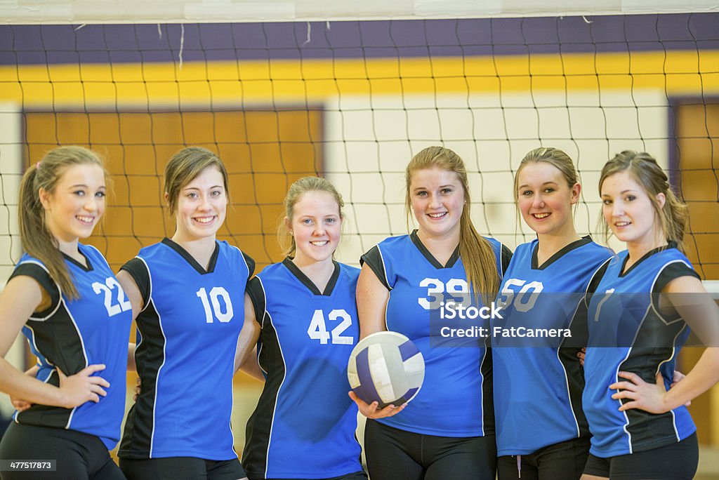 Varsity Voleibol - Royalty-free 16-17 Anos Foto de stock