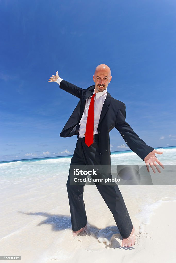 Ousado Empresário sorridente com alegria - Foto de stock de Adulto royalty-free