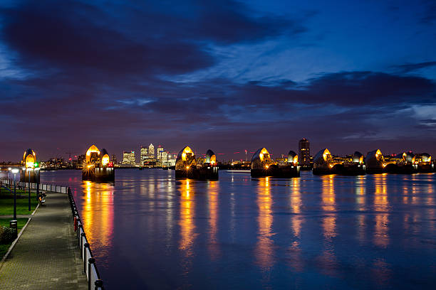 istock Thames Barrier London at night 477519133