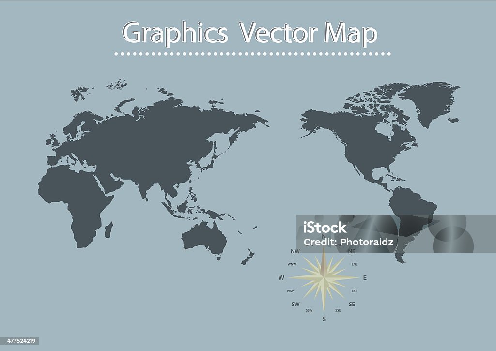 Mapa do Mundo de vetor informação gráficos - Royalty-free Abstrato arte vetorial