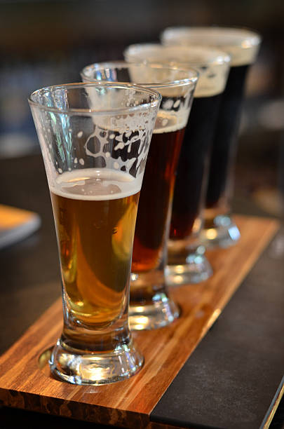 Beer Flight stock photo