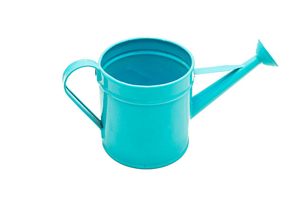 istock Blue watering can isolated on a white background 477525408