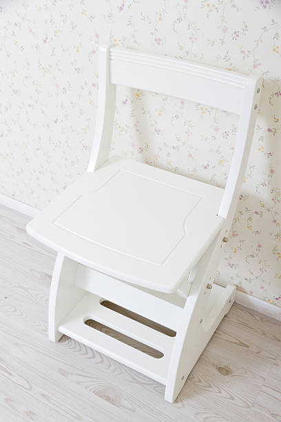 istock White wooden chair 477525471