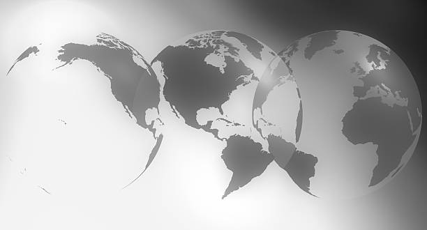 istock Black and white worldwide business concept background 477528538