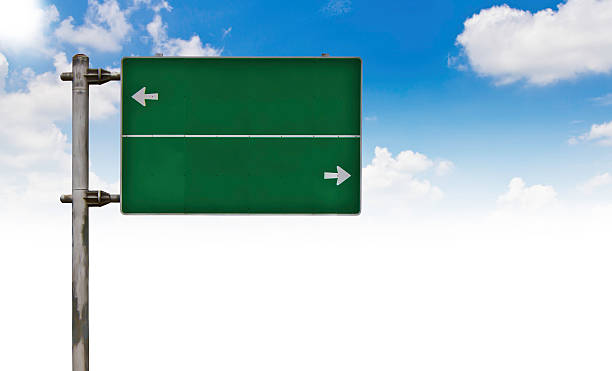istock Green Traffic sign on blue sky 477528893