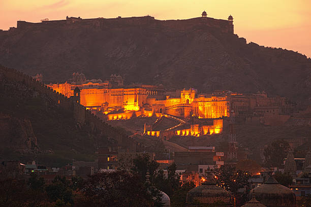 Kuchaman Fort atop a 300 m high cliff.,Kuchaman city, Nagour, Rajastan, India