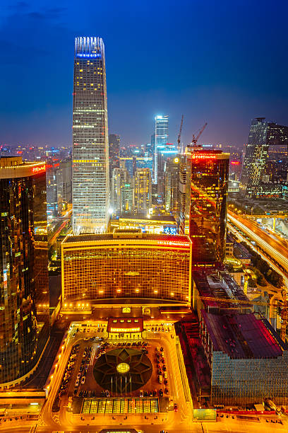 istock modern city with sunset,beijing 477529976