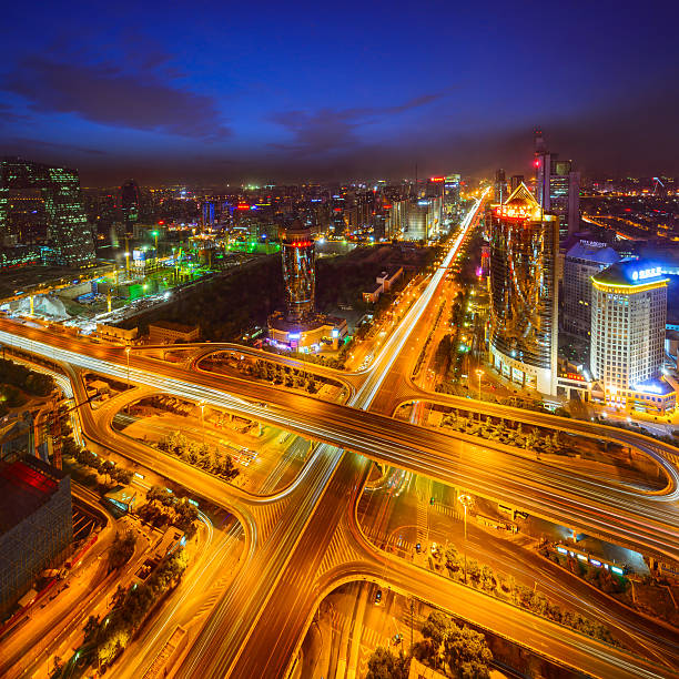istock Highway overpass crossing city 477529980