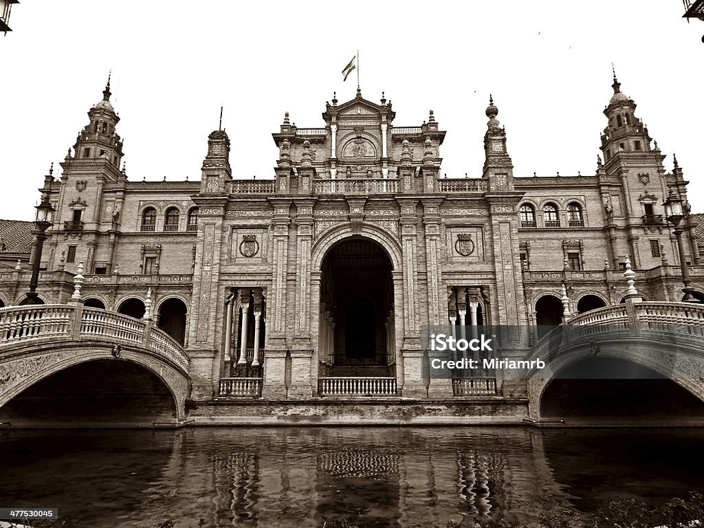 Plaza de España - Стоковые фото Palacio Espanol роялти-фри