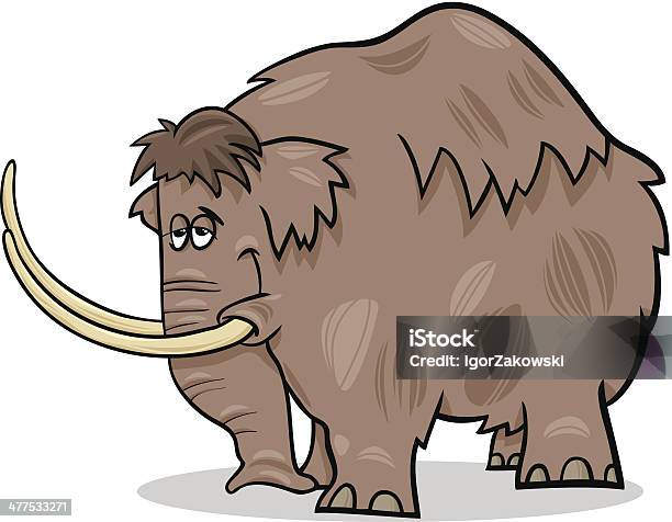 Illustration De Dessin Animé De Mammoth Vecteurs libres de droits et plus d'images vectorielles de Animal disparu - Animal disparu, Antique, Bonheur