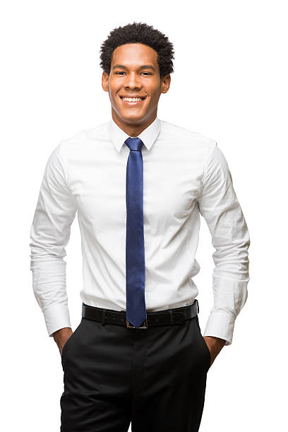 istock Young latin business executive with hands in pockets 477534223