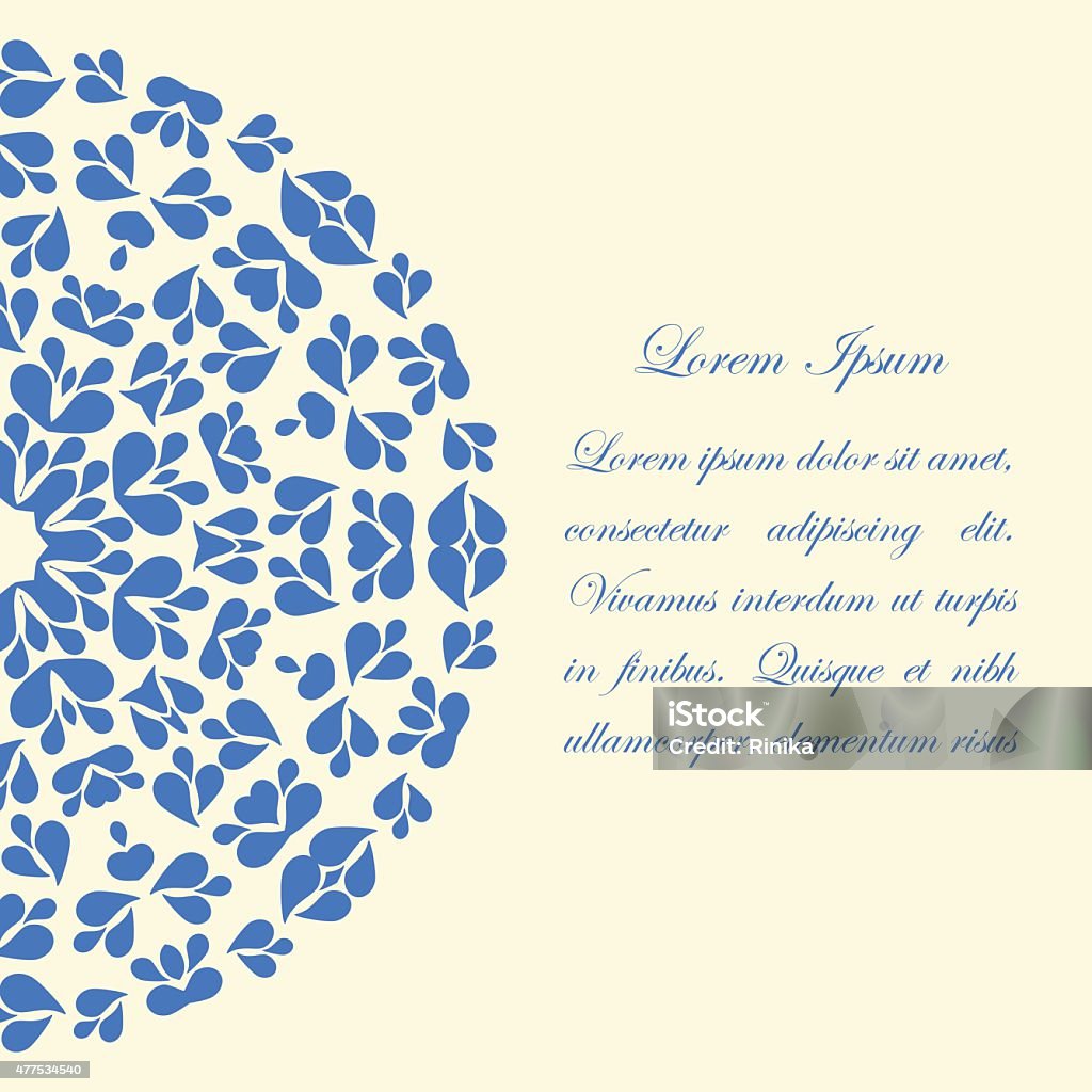 Bluecard Pattern Card Design With Blue Round Pattern Stock Illustration - Download Image ...