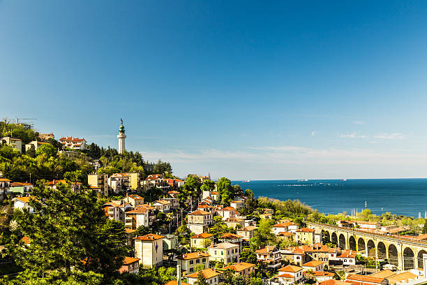 istock Old lighthouse in the bay of Trieste 477538860