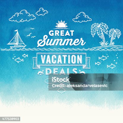istock Summer Watercolor Sign 477538903