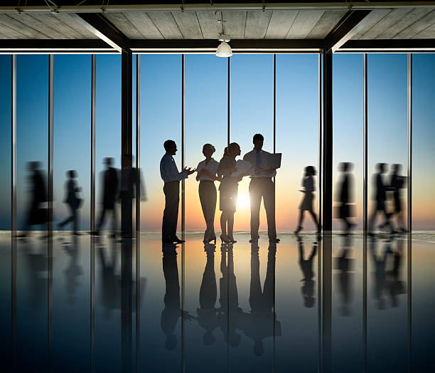 istock Business People Silhouette Comapany Working Togetherness Teamwor 477543392
